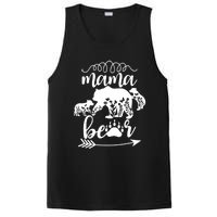 Floral Mama Bear Mom Of 2 Mama Bear Two Cub Floral Mama Bear PosiCharge Competitor Tank