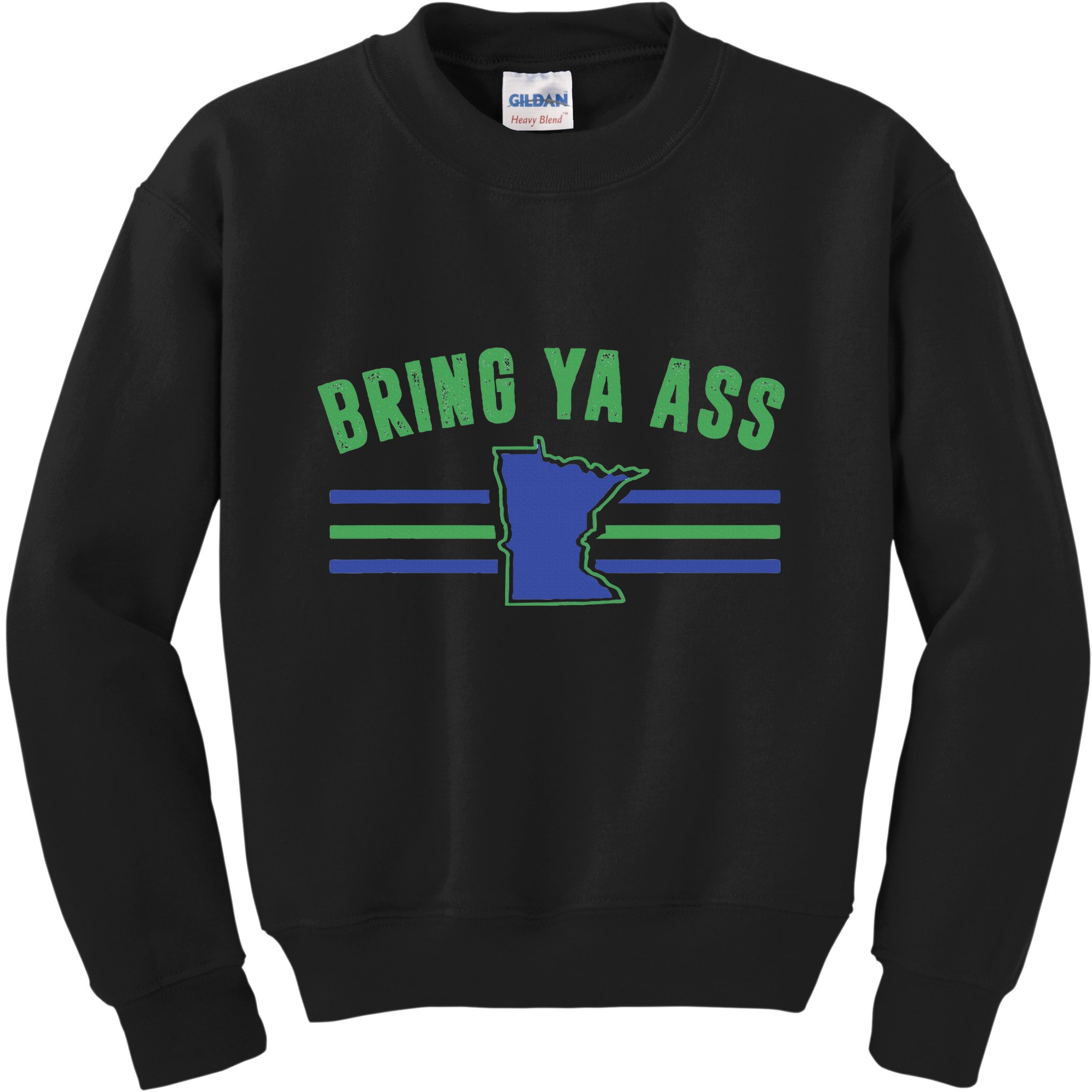 Funny Meme Bring Ya Ass Humor Kids Sweatshirt