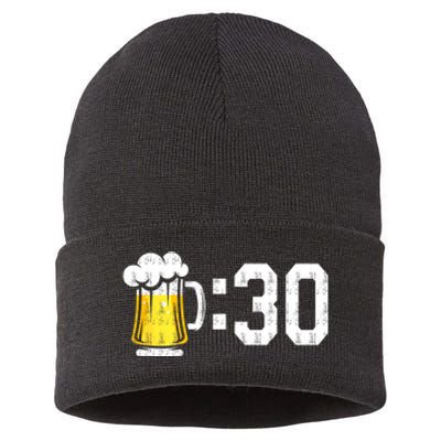 Funny Meme Beer 30 For Beer Drinkers Gift Sustainable Knit Beanie