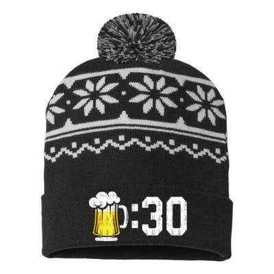 Funny Meme Beer 30 For Beer Drinkers Gift USA-Made Snowflake Beanie