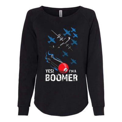 Funny Military Bomber Design For Boomers Womens California Wash Sweatshirt