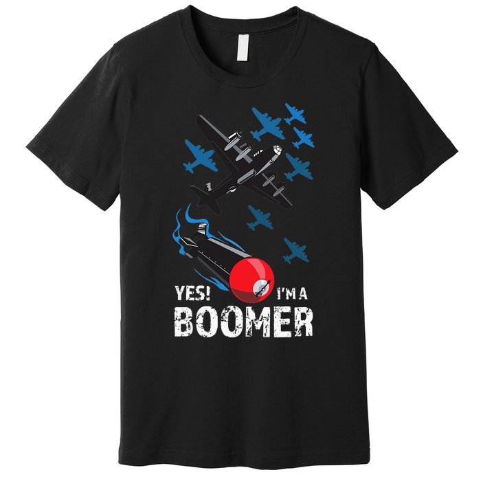 Funny Military Bomber Design For Boomers Premium T-Shirt