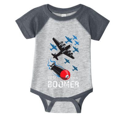 Funny Military Bomber Design For Boomers Infant Baby Jersey Bodysuit