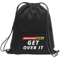 Facts Matter Breaking News, Funny Breaking News, Men & Women Sweatshirt Cinch Pack Bag