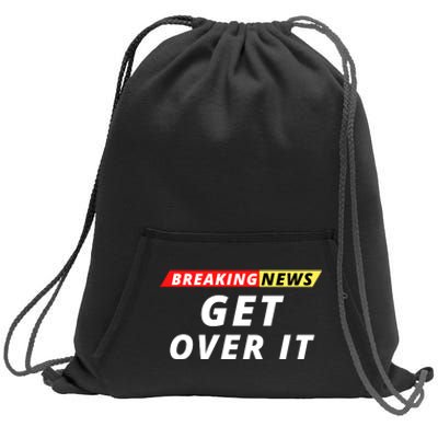 Facts Matter Breaking News, Funny Breaking News, Men & Women Sweatshirt Cinch Pack Bag