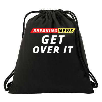 Facts Matter Breaking News, Funny Breaking News, Men & Women Drawstring Bag