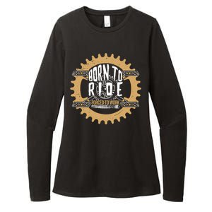 Funny Mountain Bike Biking Mtb Dirt Trail Moto Clothing Idea Funny Gift Womens CVC Long Sleeve Shirt