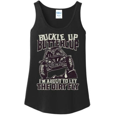 Funny Mudding Buckle Up Buttercup Ladies Essential Tank