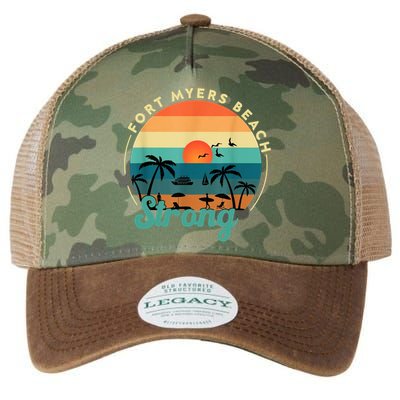 Fort Myers Beach Strong Legacy Tie Dye Trucker Hat