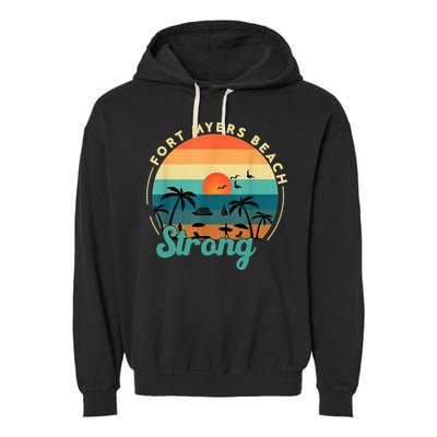 Fort Myers Beach Strong Garment-Dyed Fleece Hoodie