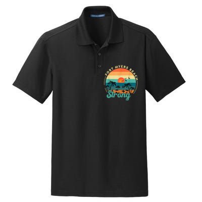 Fort Myers Beach Strong Dry Zone Grid Polo