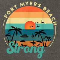 Fort Myers Beach Strong Cotton Canvas Backpack