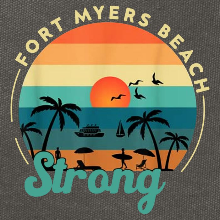 Fort Myers Beach Strong Cotton Canvas Backpack