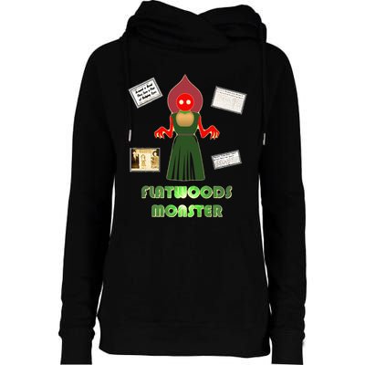 Flatwoods Monster Braxton County Horror Cryptid Womens Funnel Neck Pullover Hood