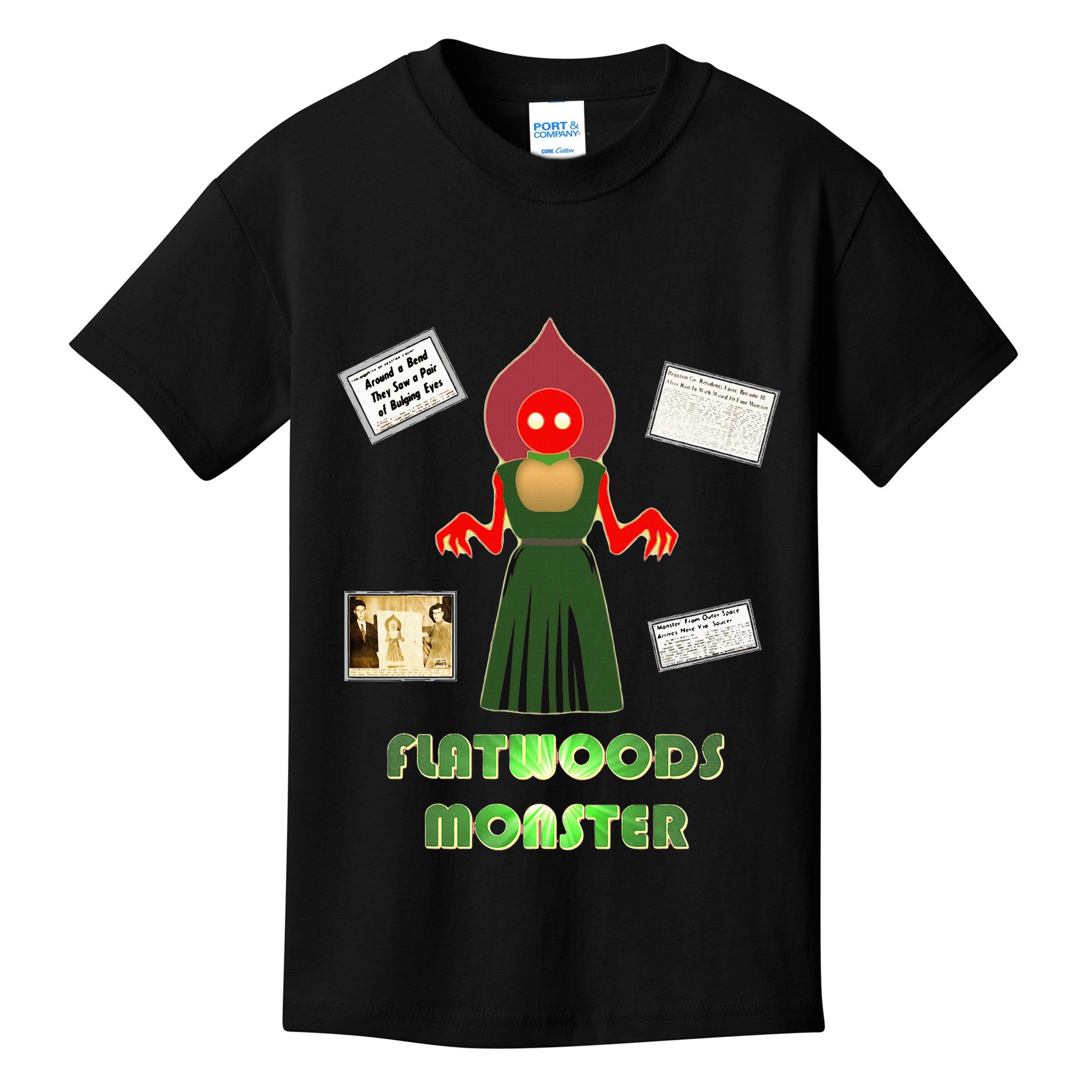 Flatwoods Monster Braxton County Horror Cryptid Kids T-Shirt