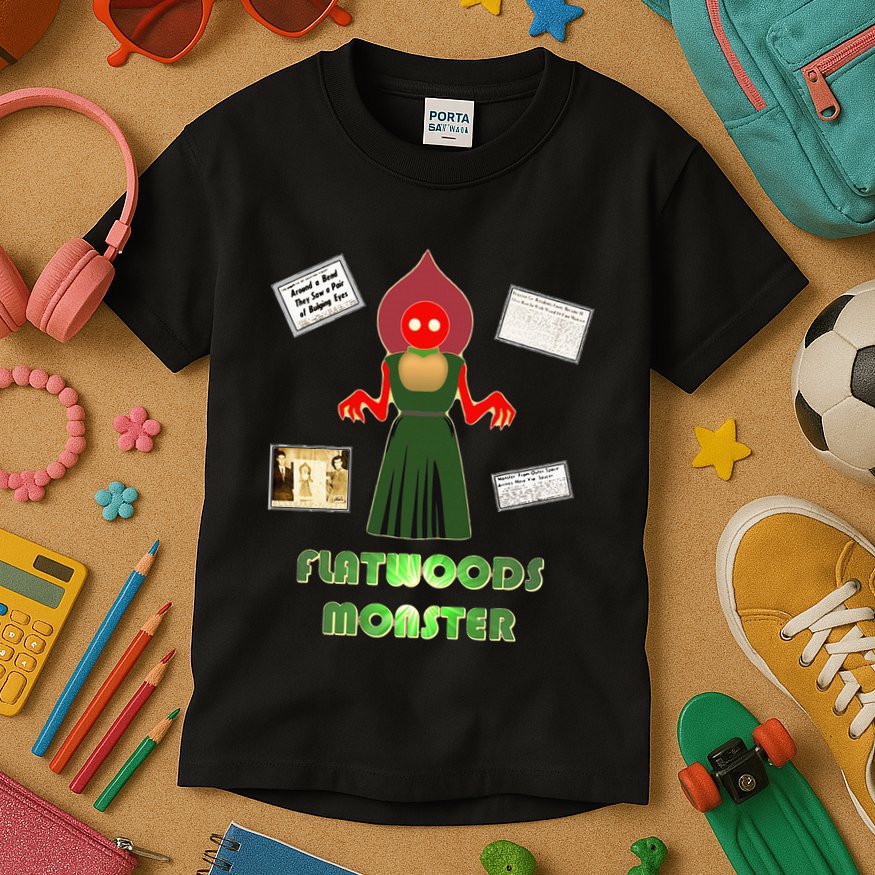 Flatwoods Monster Braxton County Horror Cryptid Kids T-Shirt