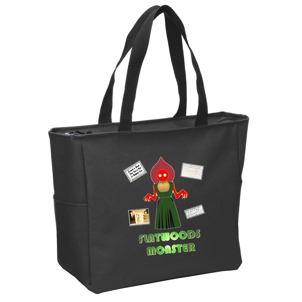 Flatwoods Monster Braxton County Horror Cryptid Zip Tote Bag