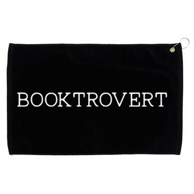 Funny Minimalist Booktrovert For Book Lover Librarian Cool Gift Grommeted Golf Towel