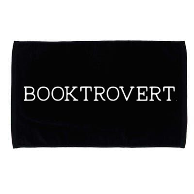 Funny Minimalist Booktrovert For Book Lover Librarian Cool Gift Microfiber Hand Towel