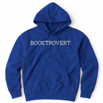 Funny Minimalist Booktrovert For Book Lover Librarian Cool Gift Hoodie