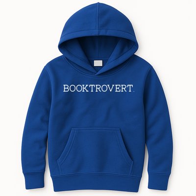 Funny Minimalist Booktrovert For Book Lover Librarian Cool Gift Kids Hoodie