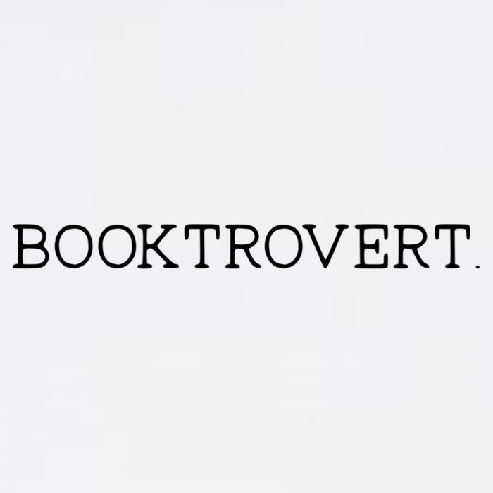 Funny Minimalist Booktrovert For Book Lover Librarian Cool Gift Garment-Dyed Sweatshirt
