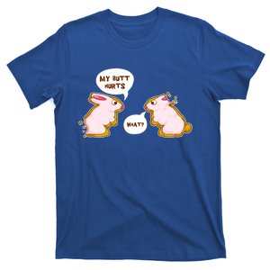 Funny My Butt Hurts Chocolate Bite Rabbit Easter Candy Bunny Gift T-Shirt