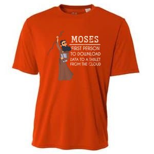 Faith Moses Bible Verse Funny Christian Gift Prayer Gift Cooling Performance Crew T-Shirt