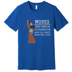 Faith Moses Bible Verse Funny Christian Gift Prayer Gift Premium T-Shirt