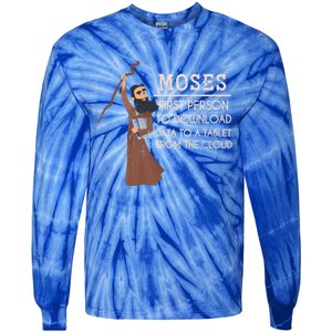 Faith Moses Bible Verse Funny Christian Gift Prayer Gift Tie-Dye Long Sleeve Shirt