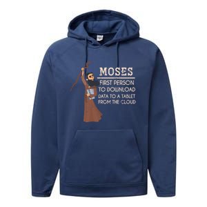 Faith Moses Bible Verse Funny Christian Gift Prayer Gift Performance Fleece Hoodie