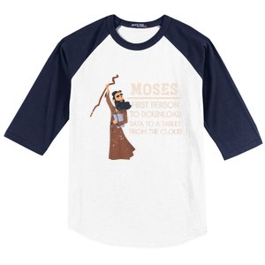 Faith Moses Bible Verse Funny Christian Gift Prayer Gift Baseball Sleeve Shirt