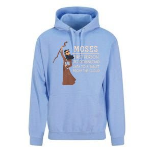 Faith Moses Bible Verse Funny Christian Gift Prayer Gift Unisex Surf Hoodie