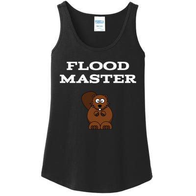 Flood Master Beaver Plumbing Humor Funny Sarcastic Ladies Essential Tank