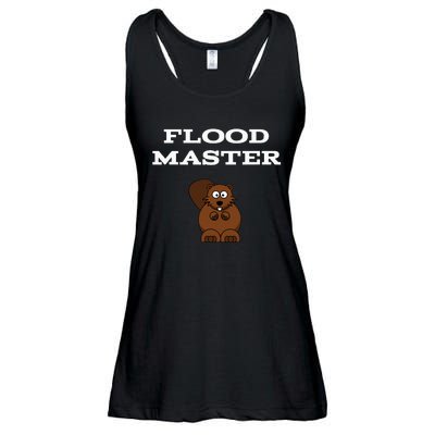 Flood Master Beaver Plumbing Humor Funny Sarcastic Ladies Essential Flowy Tank