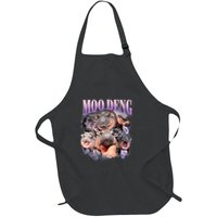Funny Moodeng Baby Pygmy Hippo Cute Zoo For Family Moo Deng Lovers Full-Length Apron With Pockets