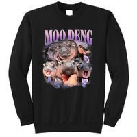 Funny Moodeng Baby Pygmy Hippo Cute Zoo For Family Moo Deng Lovers Sweatshirt