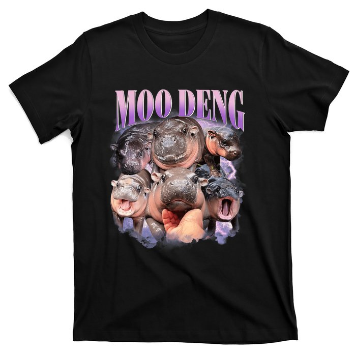 Funny Moodeng Baby Pygmy Hippo Cute Zoo For Family Moo Deng Lovers T-Shirt