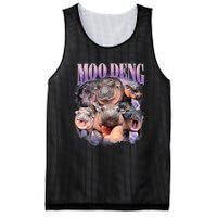 Funny Moodeng Baby Pygmy Hippo Cute Zoo For Family Moo Deng Lovers Mesh Reversible Basketball Jersey Tank