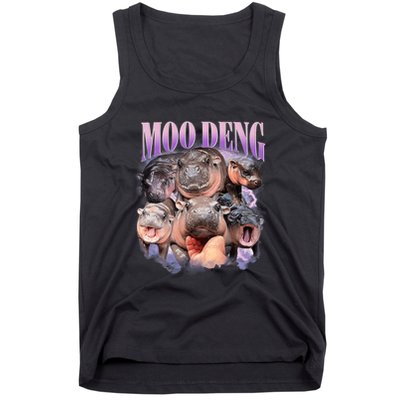 Funny Moodeng Baby Pygmy Hippo Cute Zoo For Family Moo Deng Lovers Tank Top