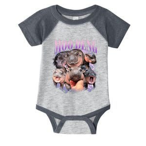 Funny Moodeng Baby Pygmy Hippo Cute Zoo For Family Moo Deng Lovers Infant Baby Jersey Bodysuit