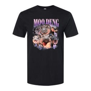 Funny Moodeng Baby Pygmy Hippo Cute Zoo For Family Moo Deng Lovers Softstyle CVC T-Shirt