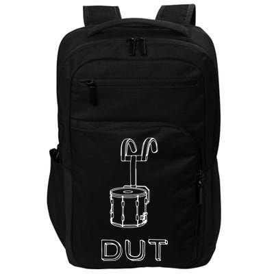 Funny Marching Band Drum Line DUT Snare Drummer Impact Tech Backpack
