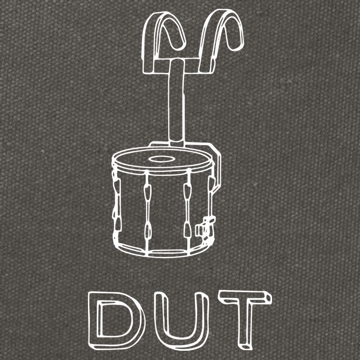 Funny Marching Band Drum Line DUT Snare Drummer Cotton Canvas Backpack