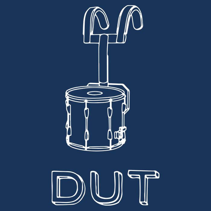 Funny Marching Band Drum Line DUT Snare Drummer 16 in Basic Backpack