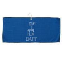 Funny Marching Band Drum Line DUT Snare Drummer Large Microfiber Waffle Golf Towel