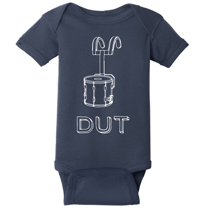 Funny Marching Band Drum Line DUT Snare Drummer Baby Bodysuit