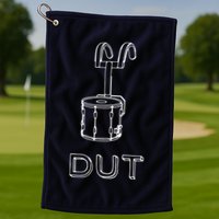 Funny Marching Band Drum Line DUT Snare Drummer Golf Towel