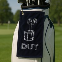 Funny Marching Band Drum Line DUT Snare Drummer Golf Towel