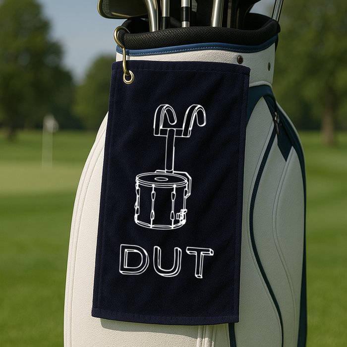 Funny Marching Band Drum Line DUT Snare Drummer Golf Towel